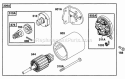 Page J Diagram and Parts List for 290777-0015-99  Briggs and Stratton Engine